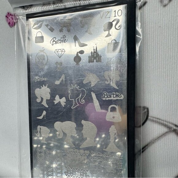 Barbie nail stamp kit stamping set nails fingers toes painting πΌοΈ π
 brand new - Picture 2 of 4